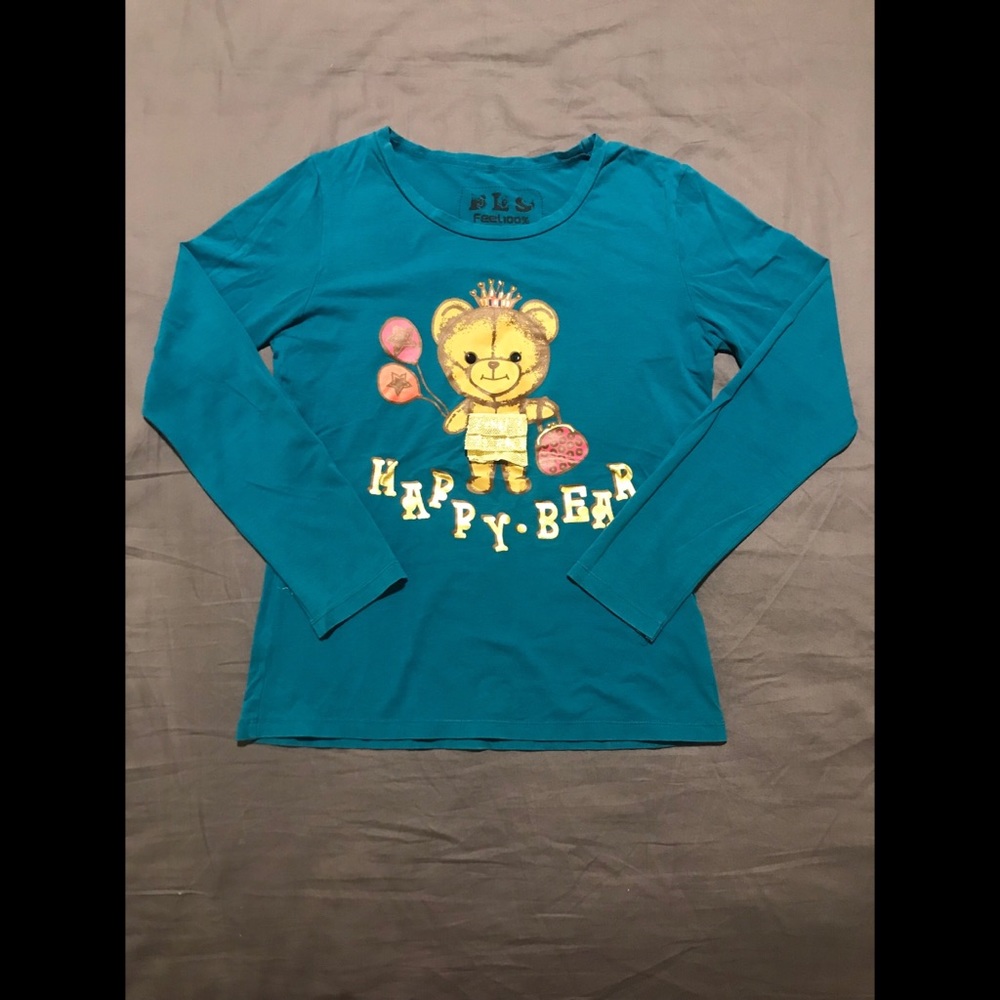 Long sleeve happy bear T-shirt
